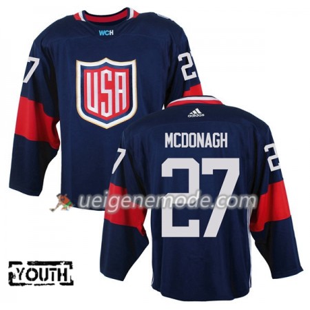 USA Trikot Ryan McDonagh 27 2016 World Cup Kinder Blau Premier